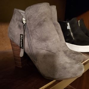 Grey booties